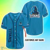 Gold Coast Titans NRL Custom Name Baseball Jersey Best Gift For Men And Women Fans