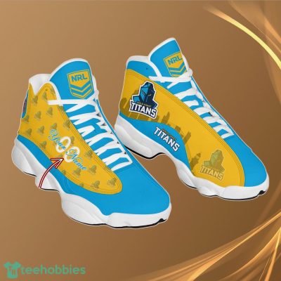 Gold Coast Titans Personalzied Name NRL Air Jordan 13 Shoes Best Gift Fans