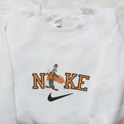 Spooky Goofy Dracula x Nike Embroidered Sweatshirt & Walt Disney Characters Shirt B Gift for Men Women Halloween Gift Ideas| soulcals.com