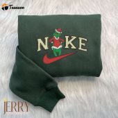 Grinch Christmas Nike Embroidered Sweatshirt, Grinch Christmas Sweatshirt| soulcals.com