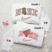 Gus Mouse Cinderella Xmas X Nike Embroidered Couple Shirt Christmas Embroidered Shirt Nike Inspired Embroidered Hoodie 3.jpeg - demo10
