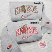 Gus Mouse Cinderella Xmas X Nike Embroidered Couple Shirt Christmas Embroidered Shirt Nike Inspired Embroidered Hoodie 4.jpeg - demo10