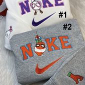 Gwen Stacy and Spiderman Nike Embroidered Sweatshirt, Christmas Gift For Couple| soulcals.com