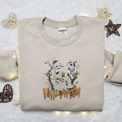 Halloween Mickey Mummy Embroidered Shirt Disney s Best Family Gift | soulcals.com