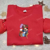 Halloween Pirate Mickey With Pumpkin Lantern Embroidered Shirt Disney Halloween Embroidered Shirt Adorable Halloween Embroidered Shirt 4.jpg - demo10