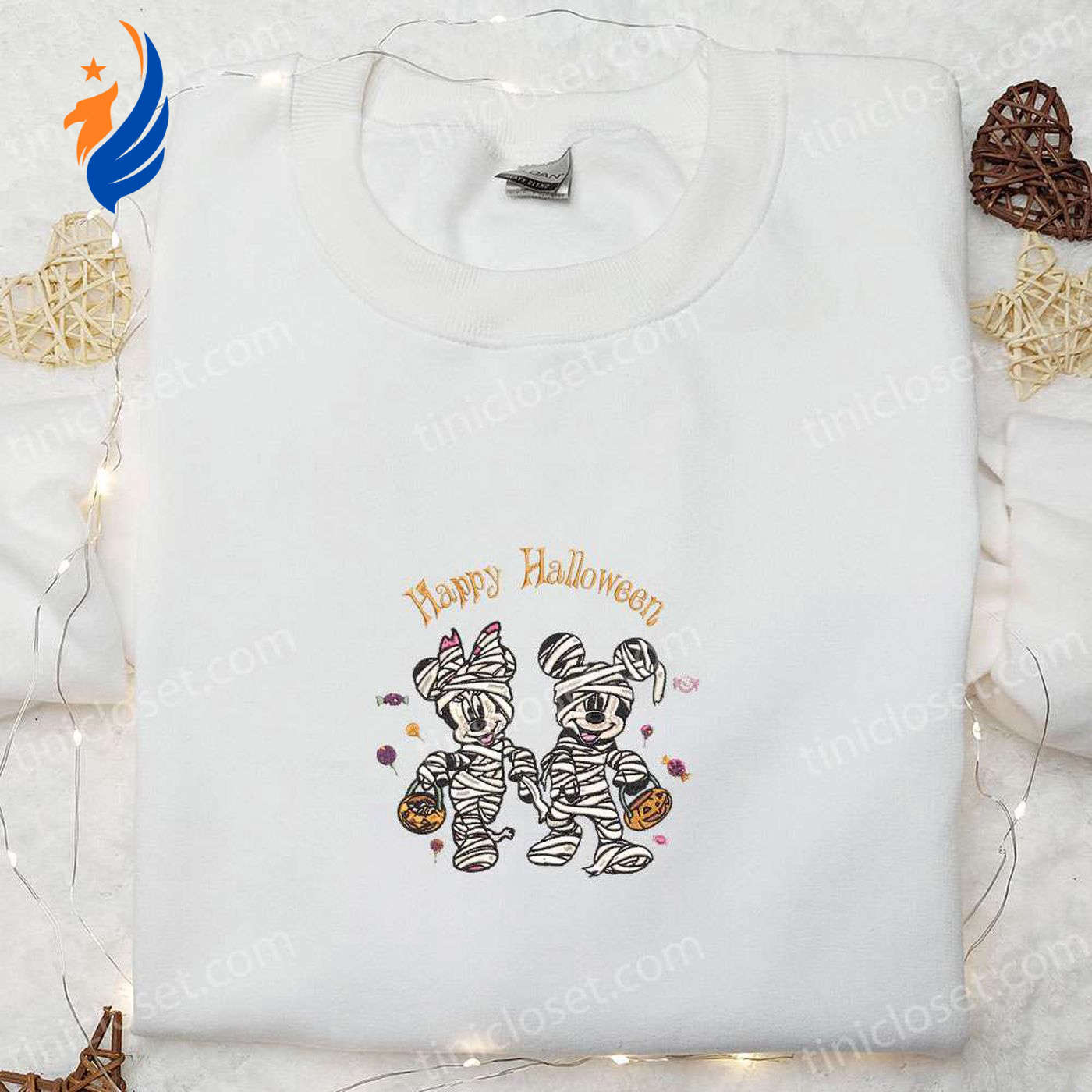 Halloween Embroidered Shirt Happy Mickey Minnie Mummy Best Disney Gift for Family | soulcals.com Halloween Embroidered Shirt Happy Mickey Minnie Mummy Best Disney Gift for Family | soulcals.com