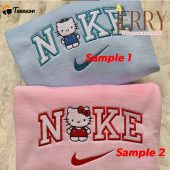 Hello Cats Couple Nike Embroidered Sweatshirt| soulcals.com