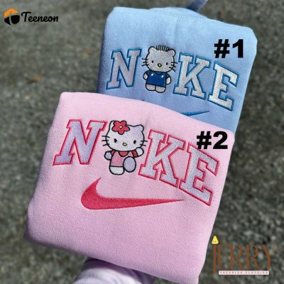 Hello Kitty and Dear Daniel Nike Embroidered Sweatshirts| soulcals.com