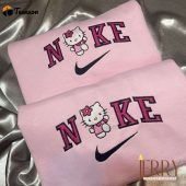 Hello Kitty Couple Nike Embroidered Sweatshirt| soulcals.com