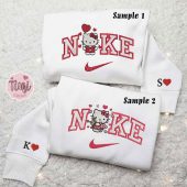 Hello Kitty Cupid Hearts X Nike Embroidered Couple Shirt Valentine Embroidered Shirt Nike Inspired Embroidered Hoodie 1.jpeg - demo10