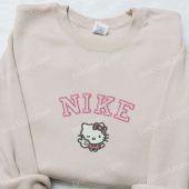 Hello Kitty Peace X Nike Embroidered Shirt Cartoon Embroidered Hoodie Nike Inspired Embroidered Sweatshirt 1.jpeg - demo10