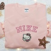 Hello Kitty Peace X Nike Embroidered Shirt Cartoon Embroidered Hoodie Nike Inspired Embroidered Sweatshirt 2.jpeg - demo10