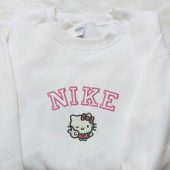 Hello Kitty Peace X Nike Embroidered Shirt Cartoon Embroidered Hoodie Nike Inspired Embroidered Sweatshirt 4.jpeg - demo10