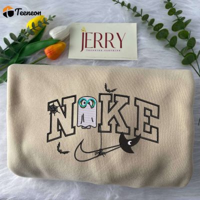 Spooky Honey Nike Embroidered Sweatshirt Perfect for Halloween Fun| soulcals.com
