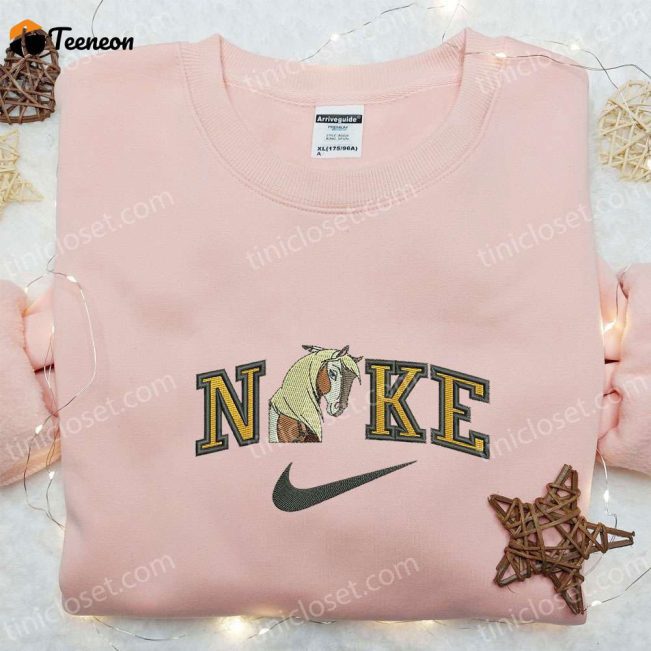 Horse x Nike Embroidered Shirt Animal Hoodie & Sweatshirt Nike-Inspired Embroidery for Style and Comfort| soulcals.com