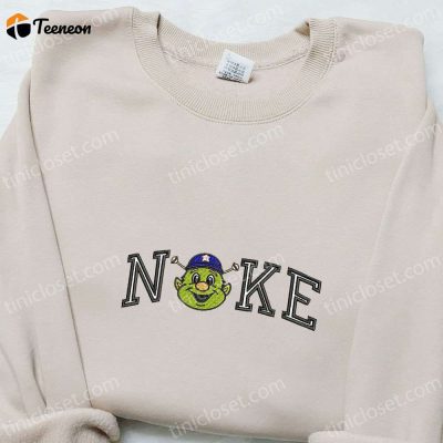 Shop Houston Astros x Nike Swoosh Embroidered Shirt & Sports Hoodie, Perfect Family Gifts| soulcals.com