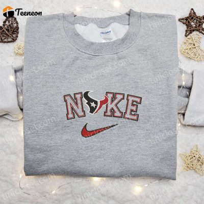 Houston Texans x Nike Embroidered Shirt & NFL Sports Hoodie B Gift for Men Women Gift Ideas for NFL Fans| soulcals.com