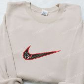 Houston Texans X Nike Swoosh Embroidered Shirt Nfl Sports Embroidered Hoodie Nike Inspired Embroidered Shirt 1.jpeg - demo10