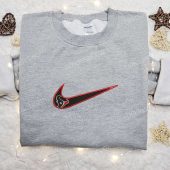 Houston Texans X Nike Swoosh Embroidered Shirt Nfl Sports Embroidered Hoodie Nike Inspired Embroidered Shirt 5.jpeg - demo10