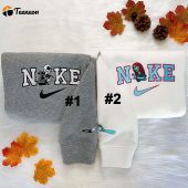 Jack And Sally Couple Disney Nike Embroidered Sweatshirts| soulcals.com