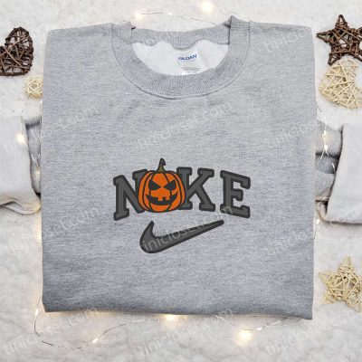 Spooktacular Jack O Lantern x Nike Embroidered Shirt Hoodie & Sweatshirt Halloween Nike Inspired Apparel| soulcals.com