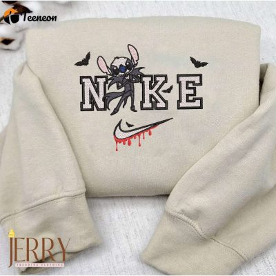 Jack Skellington Disney Halloween Nike Embroidered Sweatshirt| soulcals.com