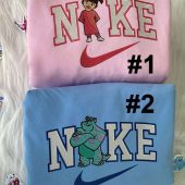 James Sullivan And Boo Monsters Disney Nike Embroidered Sweatshirts| soulcals.com