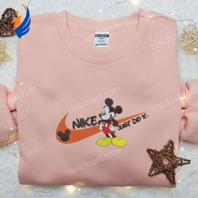 Just Do It Nike Mickey Mouse Embroidered Shirt & Hoodie Disney Family Shirts | soulcals.com