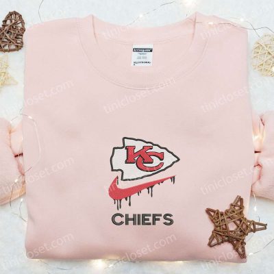 Exclusive Kansas City Chiefs Nike Swoosh Drip Shirt & NFL Sports Hoodie Perfect Gift Ideas| soulcals.com