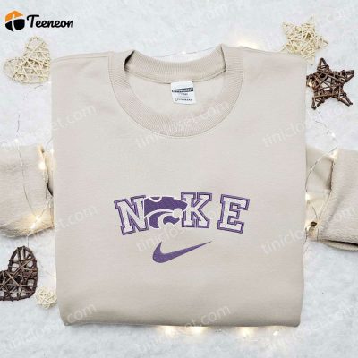Shop Kansas State Wildcats x Nike Embroidered Shirt & NCAA Sports Hoodie, Perfect Gift Idea| soulcals.com