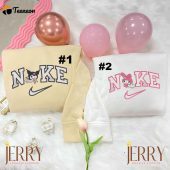 Kuromi & My Melody Nike Embroidered Sweatshirt Couples Hoodies| soulcals.com