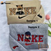 Ladybug And Cat Noir Nike Embroidered Sweatshirts| soulcals.com