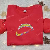 Los Angeles Chargers X Nike Swoosh Embroidered Shirt Nfl Sports Embroidered Hoodie Best Gift Idea 3.jpeg - demo10