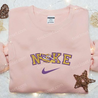 LSU Tigers x Nike Embroidered Shirt & Hoodie Perfect NCAA Sports Gifts| soulcals.com