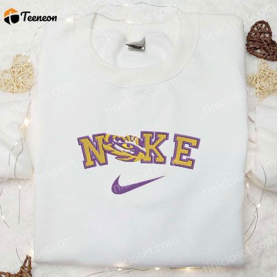 LSU Tigers x Nike Embroidered Shirt & Hoodie Perfect NCAA Sports Gifts| soulcals.com