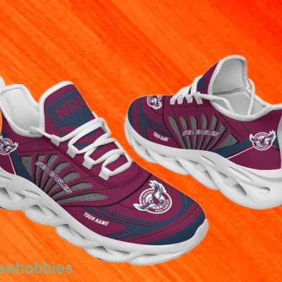 Manly Warringah Sea Eagles Custom Name NRL Max Soul Shoes Men And Women For Fans