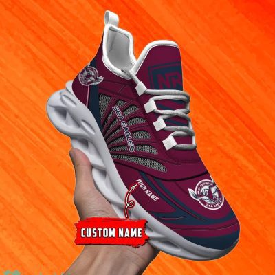 Manly Warringah Sea Eagles Custom Name NRL Max Soul Shoes Men And Women For Fans