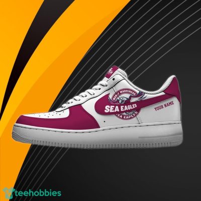 Manly Warringah Sea Eagles NRL Air Force Shoes Custom Name Best Gift For Fans