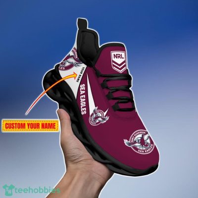 Manly Warringah Sea Eagles Personalized Name NRL Max Soul Shoes Gift Fans