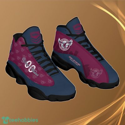 Manly Warringah Sea Eagles Personalzied Name NRL Air Jordan 13 Shoes Best Gift Fans