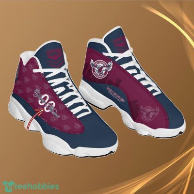 Manly Warringah Sea Eagles Personalzied Name NRL Air Jordan 13 Shoes Best Gift Fans
