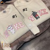 Disney Nike Embroidered Sweatshirt Perfect Valentines Day Gift for Couples| soulcals.com