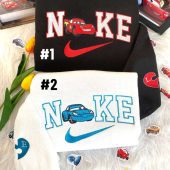 McQueen and Sally Cars Disney Nike Embroidered Sweatshirts| soulcals.com