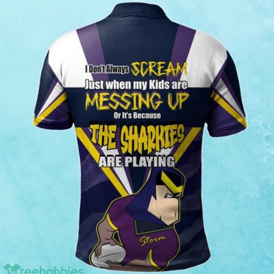 Melbourne Storm Custom Name Father?s Day NRL Custom Polo Shirt Best Gift For Fans