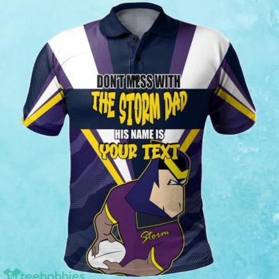 Melbourne Storm Custom Name Father?s Day NRL Custom Polo Shirt Best Gift For Fans