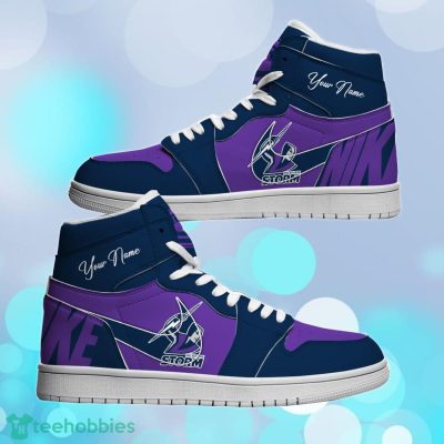 Melbourne Storm Custom Name NRL Air Jordan HighTop Best Gift For Fans