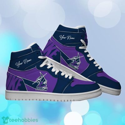 Melbourne Storm Custom Name NRL Air Jordan HighTop Best Gift For Fans