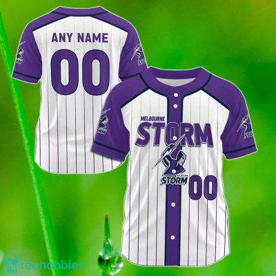 Melbourne Storm Custom Name & Number NRL Baseball Jersey Best Gift For Men And Women Fans