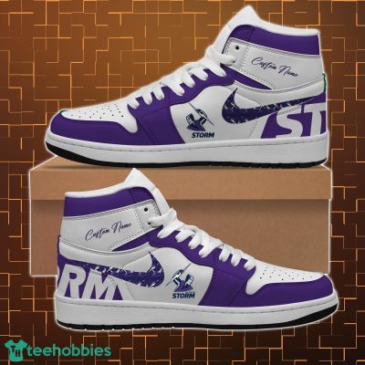 Melbourne Storm NRL Air Jordan Hightop Shoes Custom Name For fans