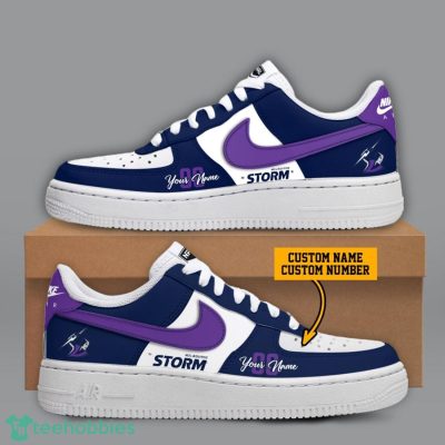 Melbourne Storm NRL Custom Name And Number Personalized Air Force 1 Sneaker